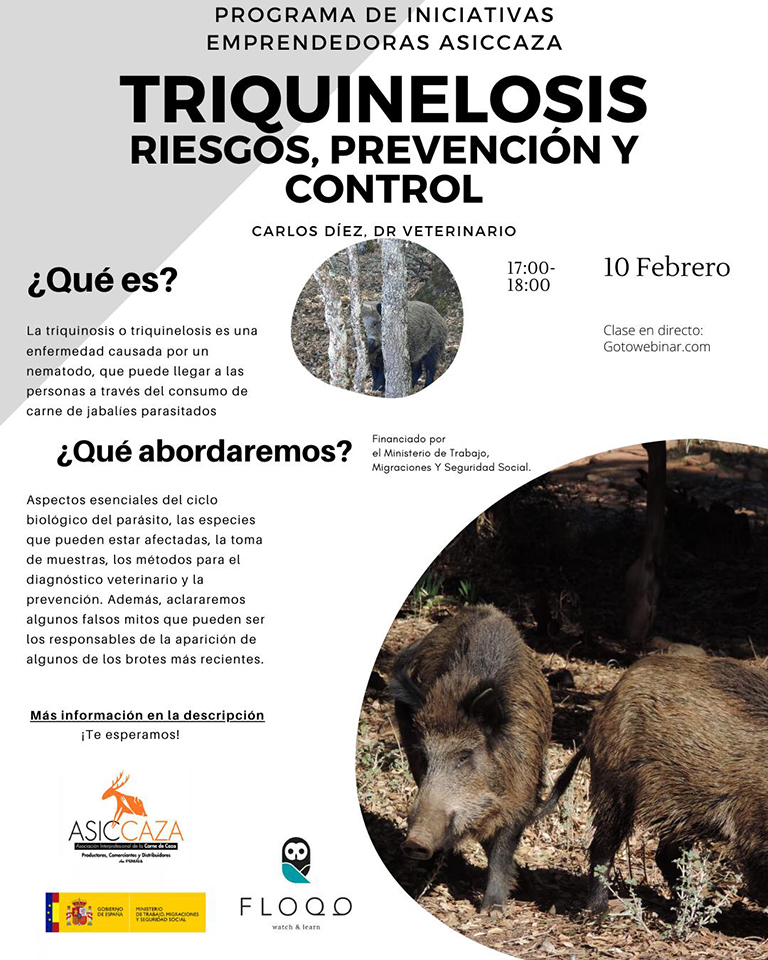 Seminario web “Triquinelosis. Riesgos, prevención y control”